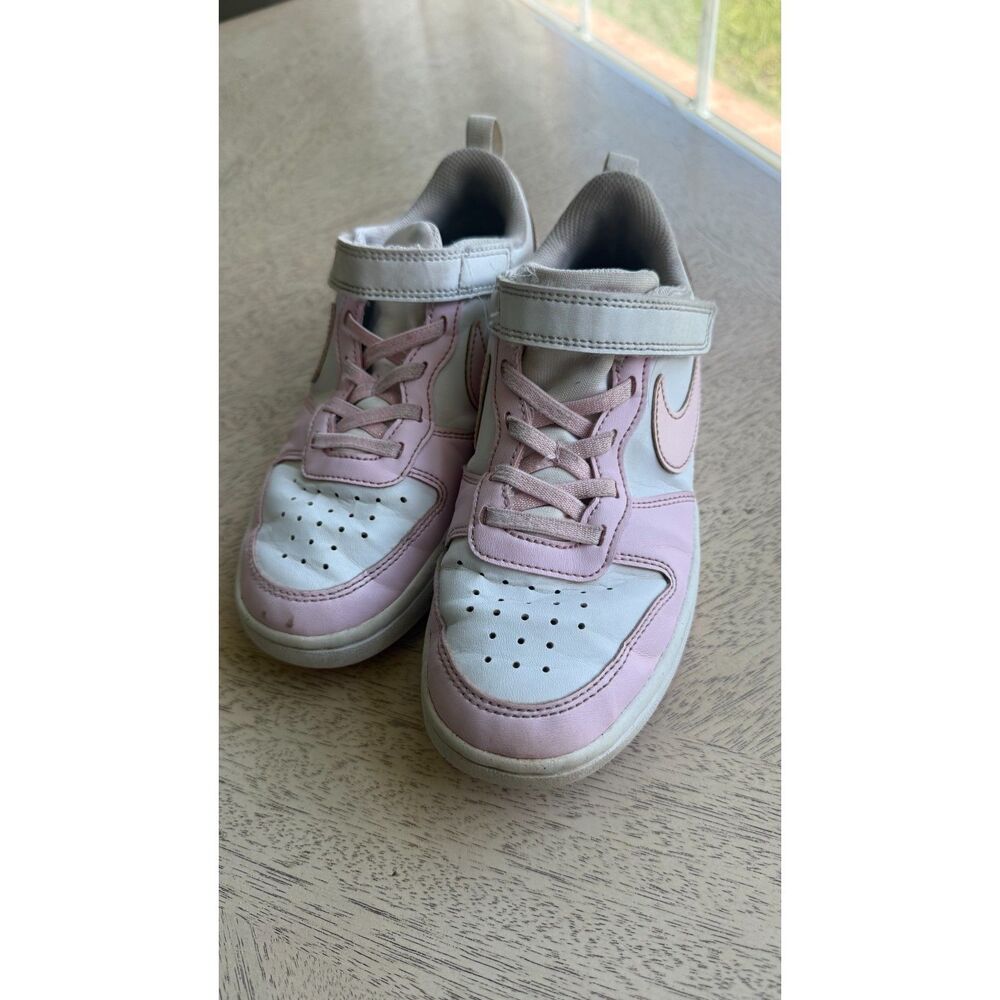 White & Pink Low Top Nike Tennis Shoes